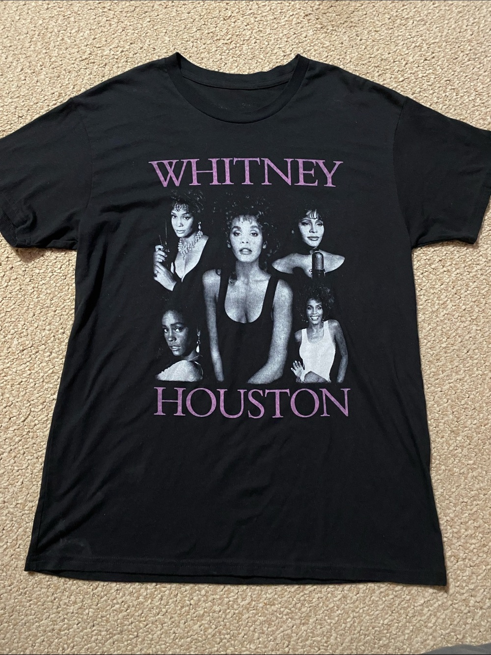 Whitney Houston  women’s size large Graphic short sleeve Tee shirt